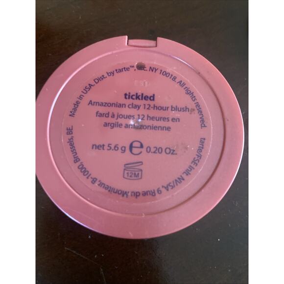 TARTE Amazonian Clay 12 Hour Blush TICKLED Full Size 0.20 oz New Without Box - Picture 2 of 4